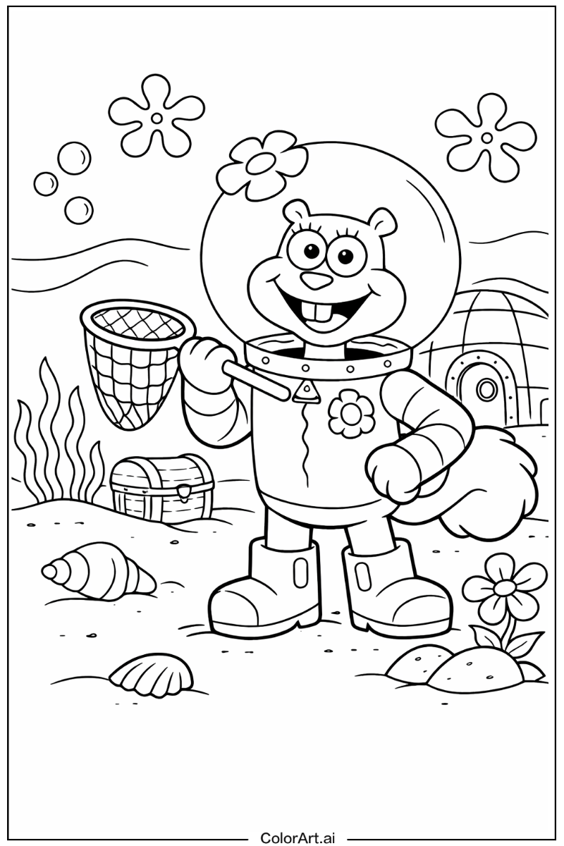 Sandy cheeks Spongebob Scene 2