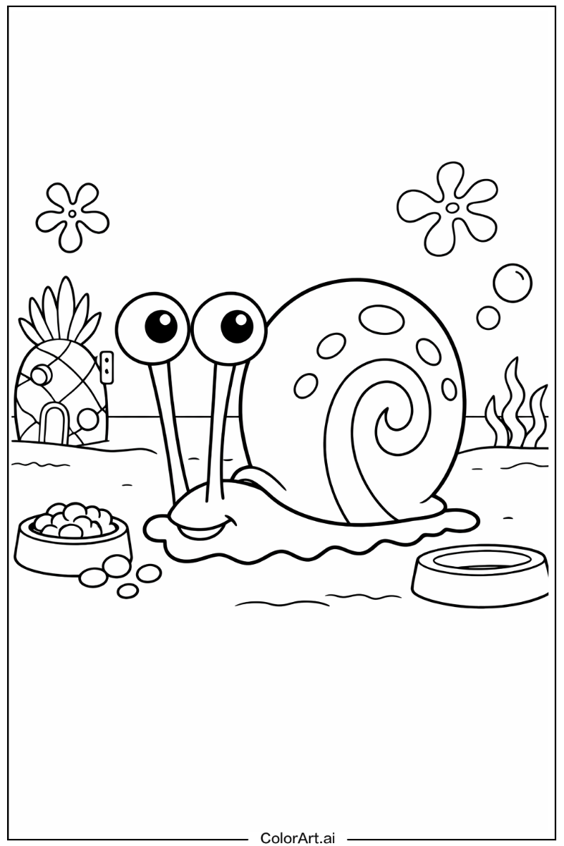 Spongebob with Gary the snail Theme 2