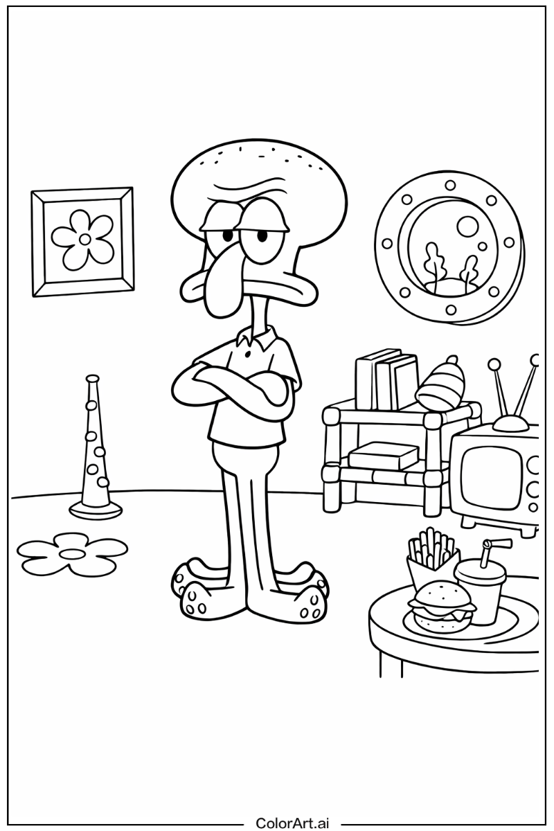 Squidward tentacles Spongebob Design