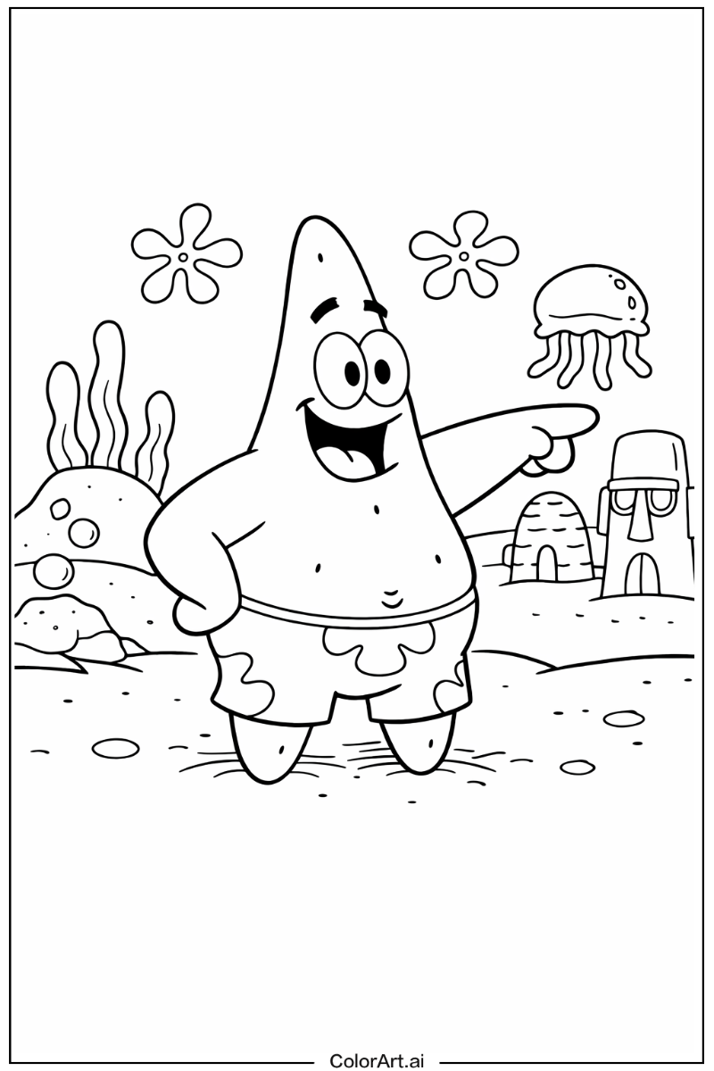 Spongebob with Patrick star Theme 4