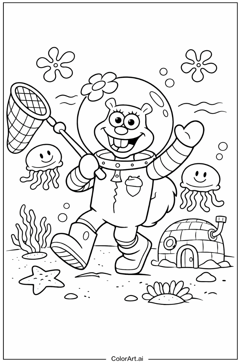 Sandy cheeks Spongebob Scene 4