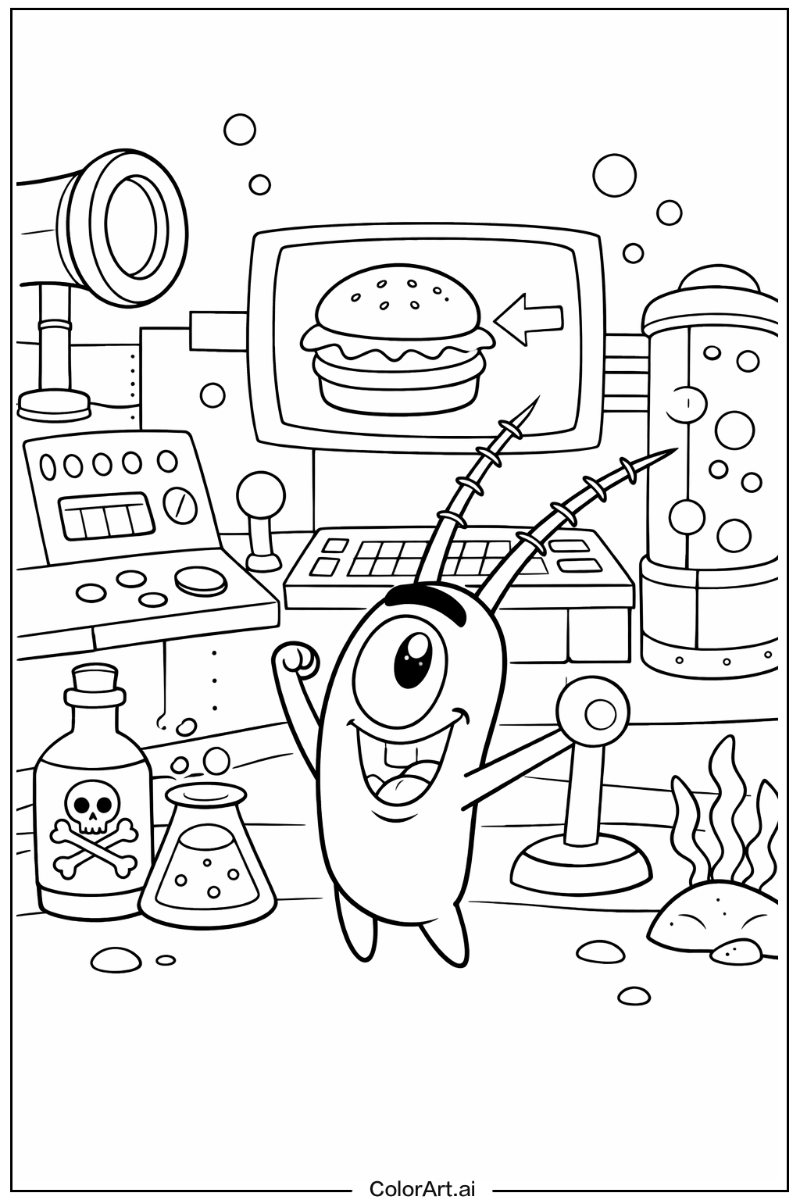 Plankton Spongebob Design 4