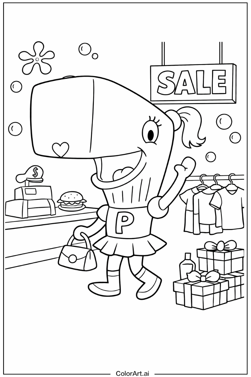 Pearl krabs Spongebob Design 4