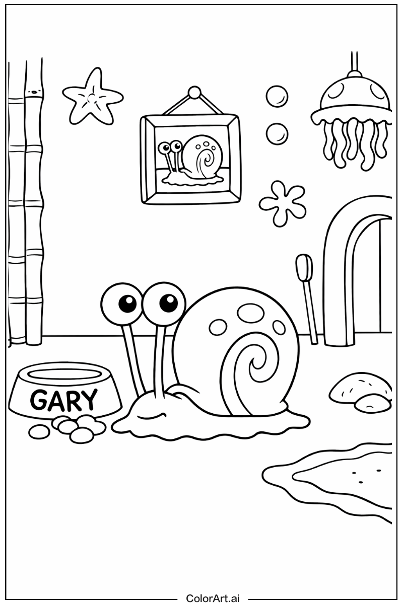 Spongebob with Gary the snail Theme