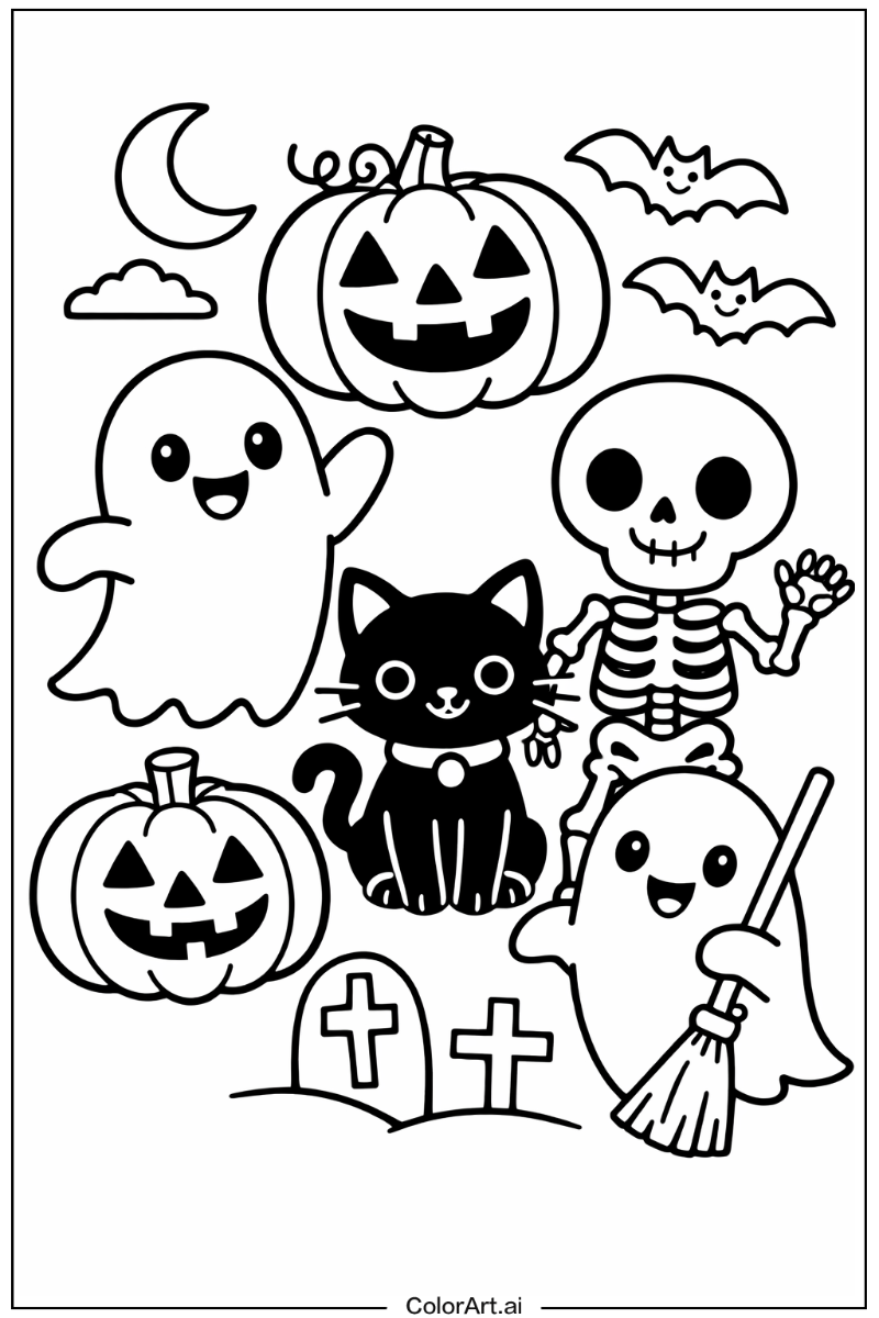 spooky halloween with Friends 2