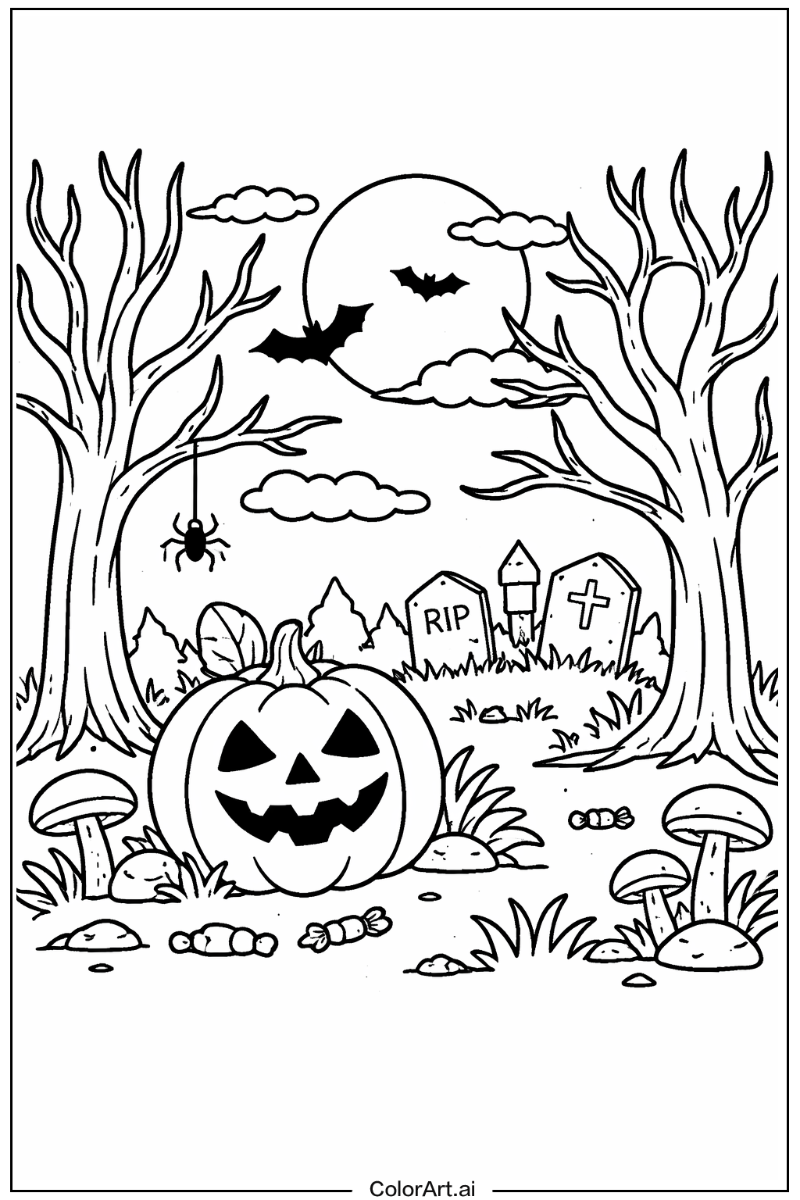 spooky halloween in Nature 2