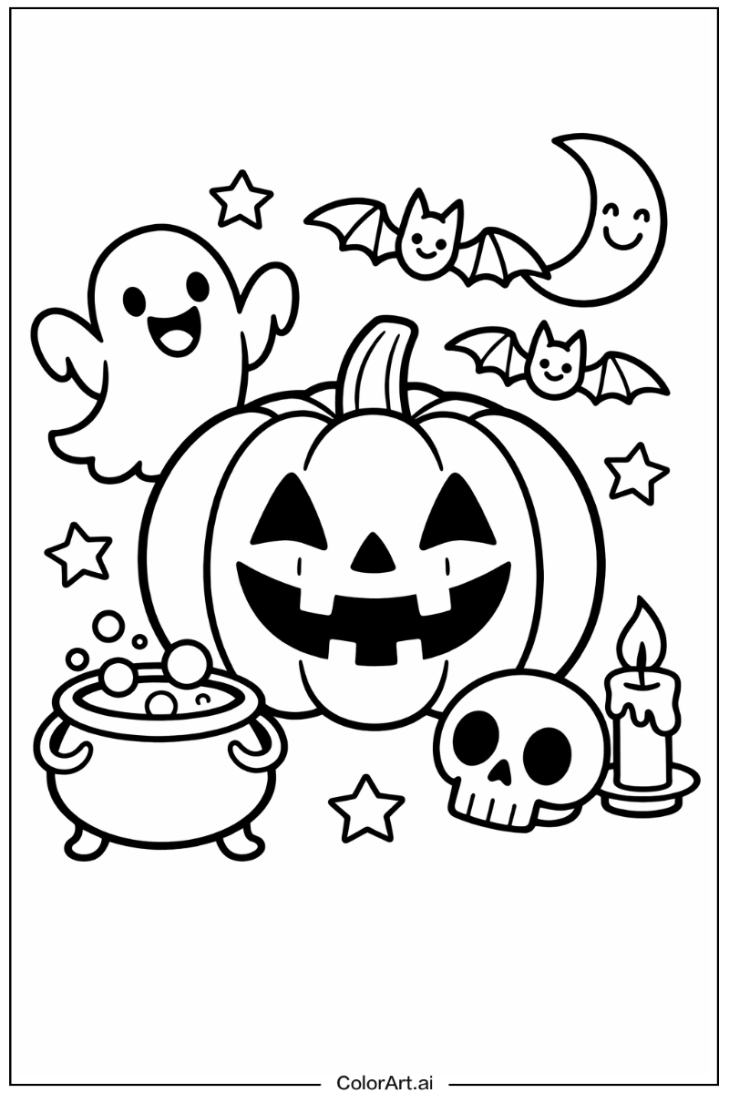 Smiling spooky halloween 2