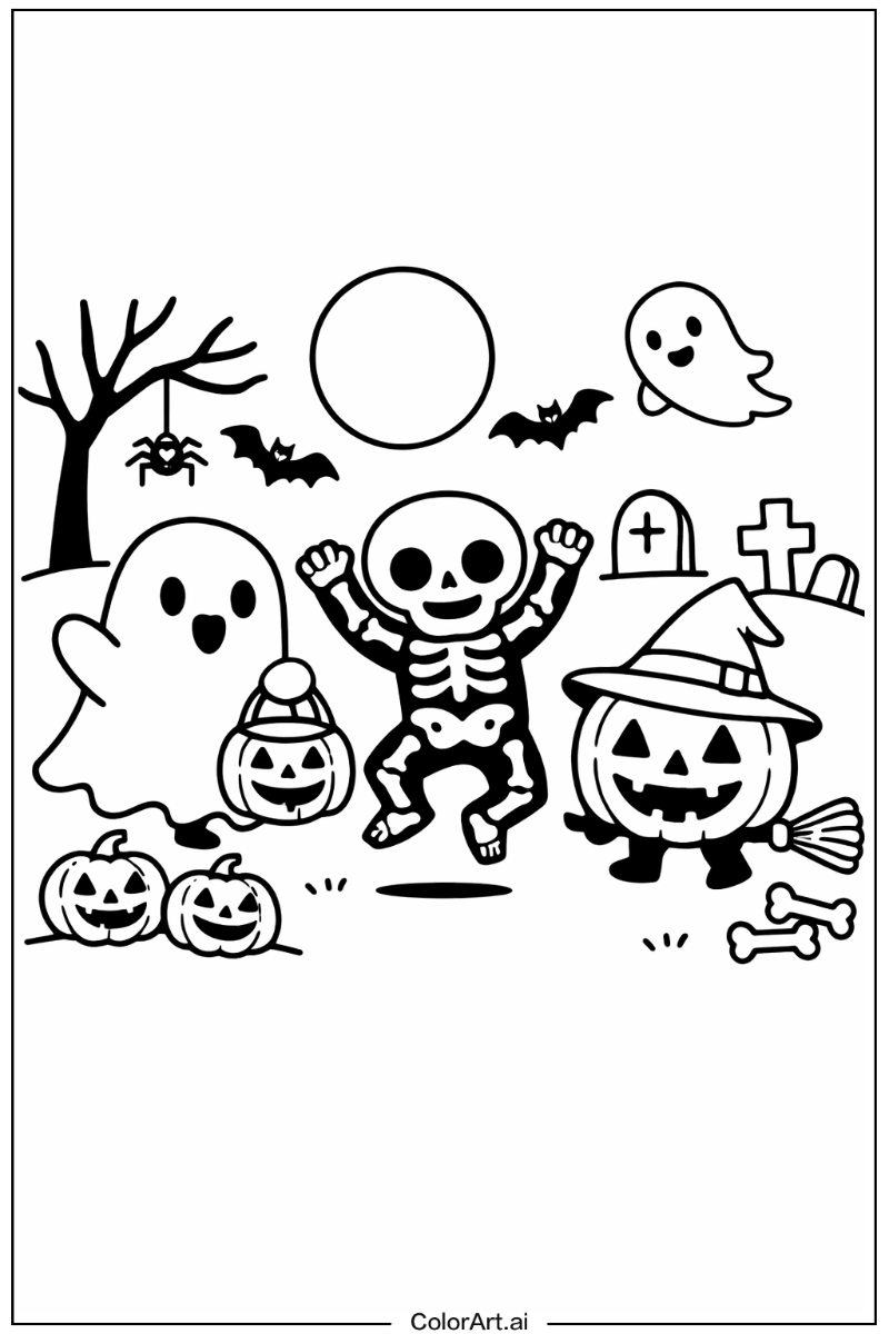 spooky halloween Playing Outside 3