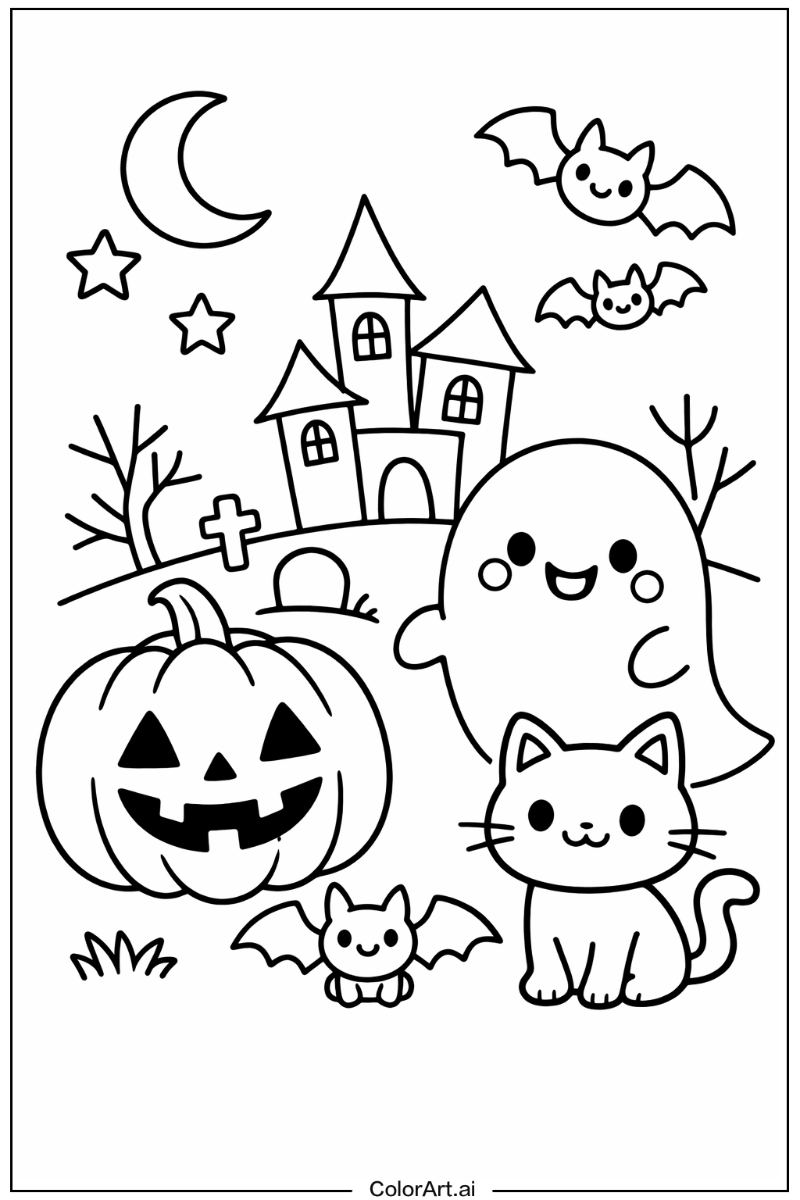 spooky halloween with Friends 3