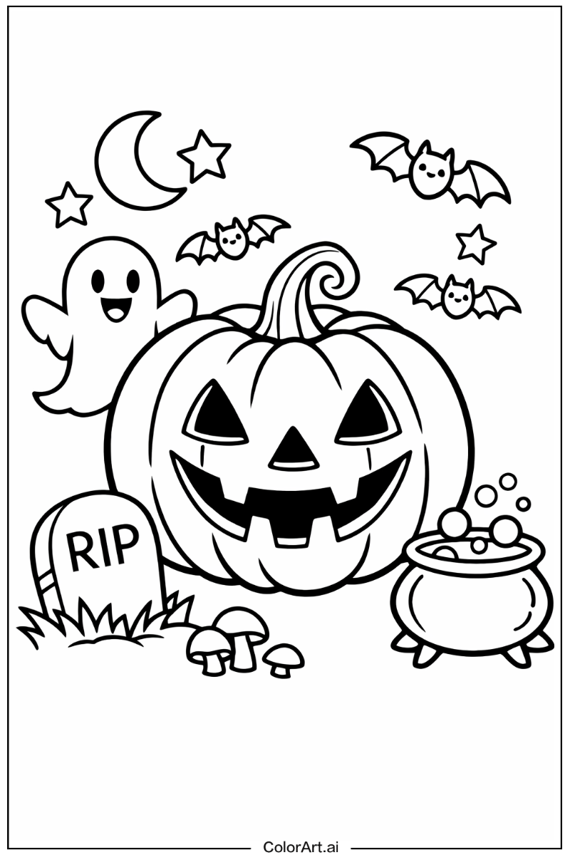 Smiling spooky halloween 3