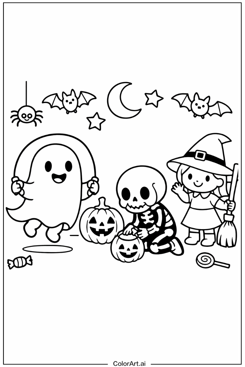 spooky halloween Playing Outside 1