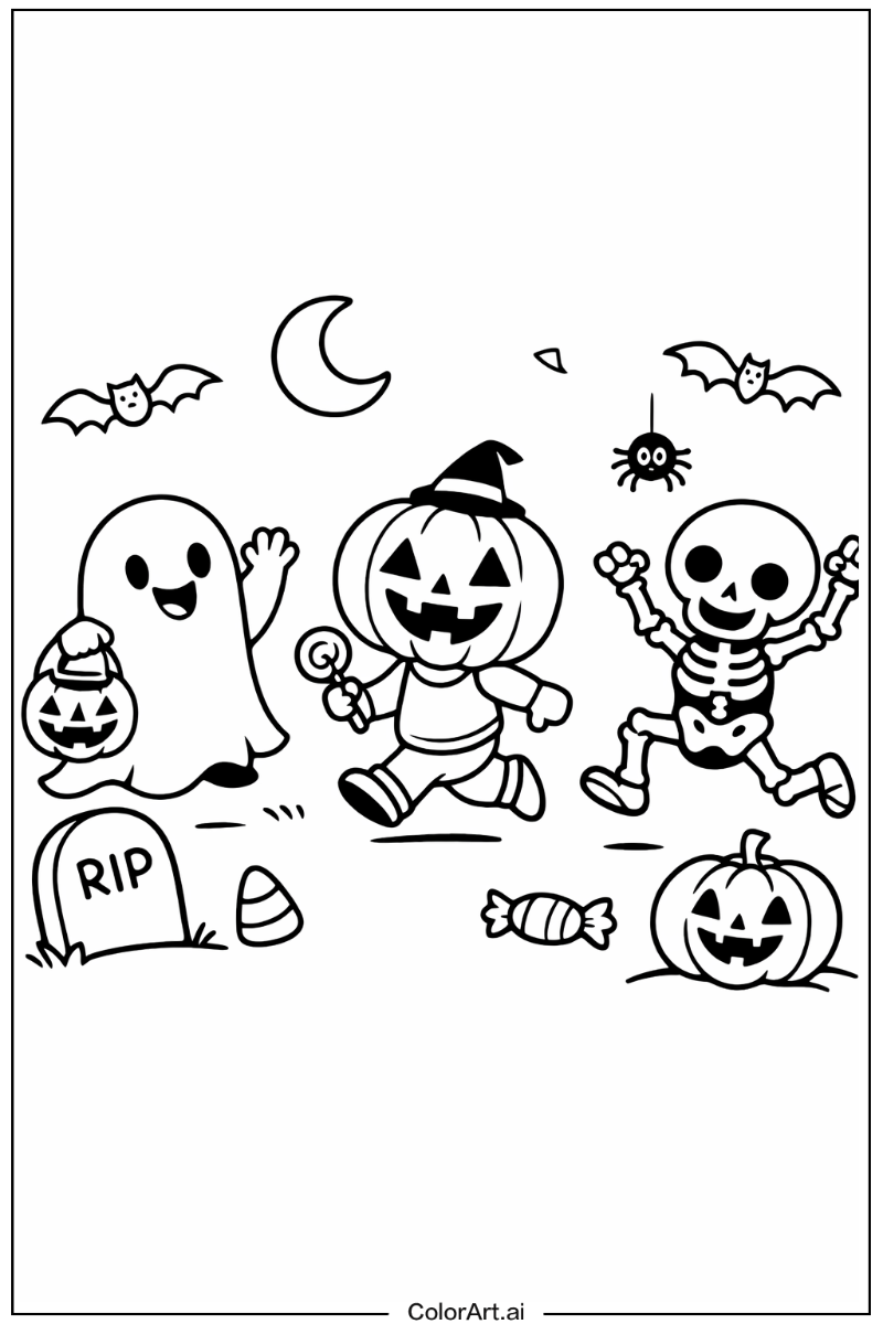 spooky halloween Playing Outside 4