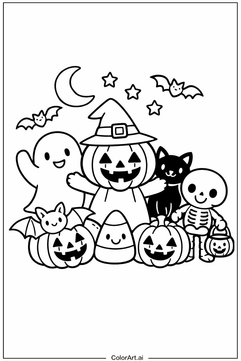 spooky halloween with Friends 4