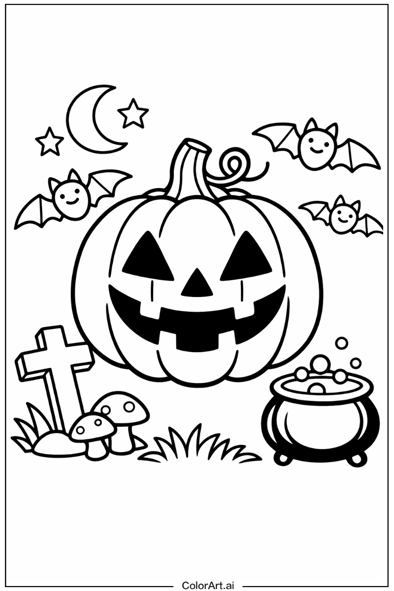 Smiling spooky halloween 4