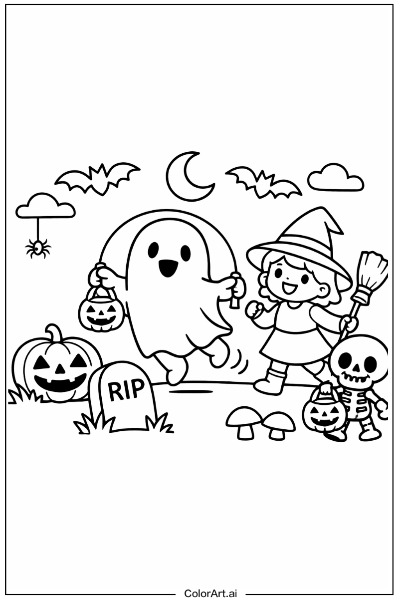 spooky halloween Playing Outside 5