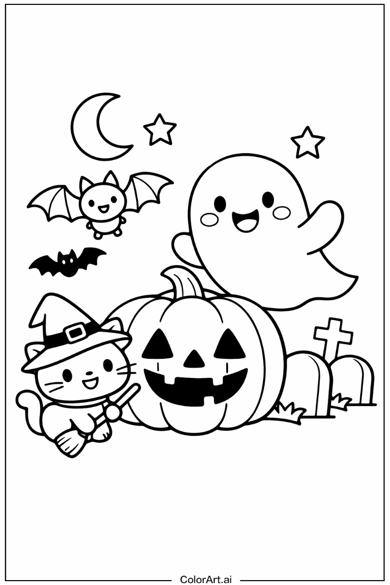 spooky halloween with Friends 1