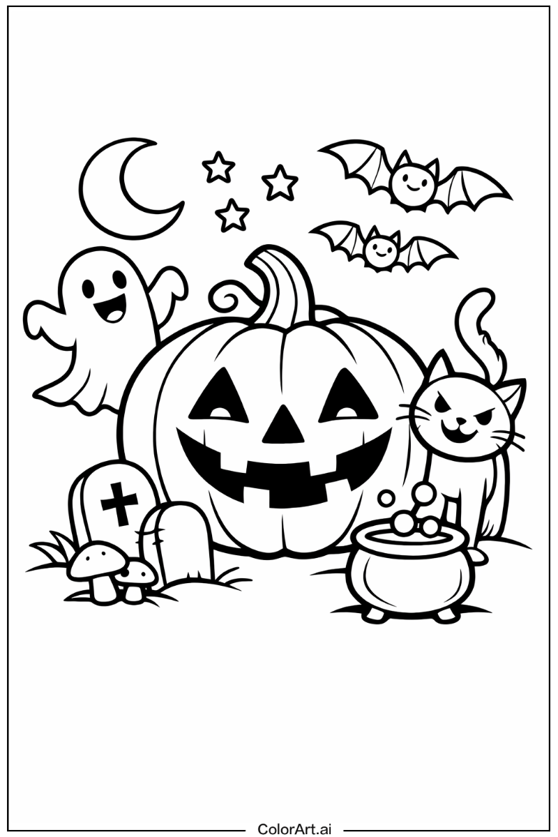 Smiling spooky halloween 1