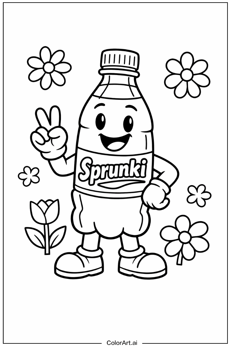 sprunki with Flowers 1