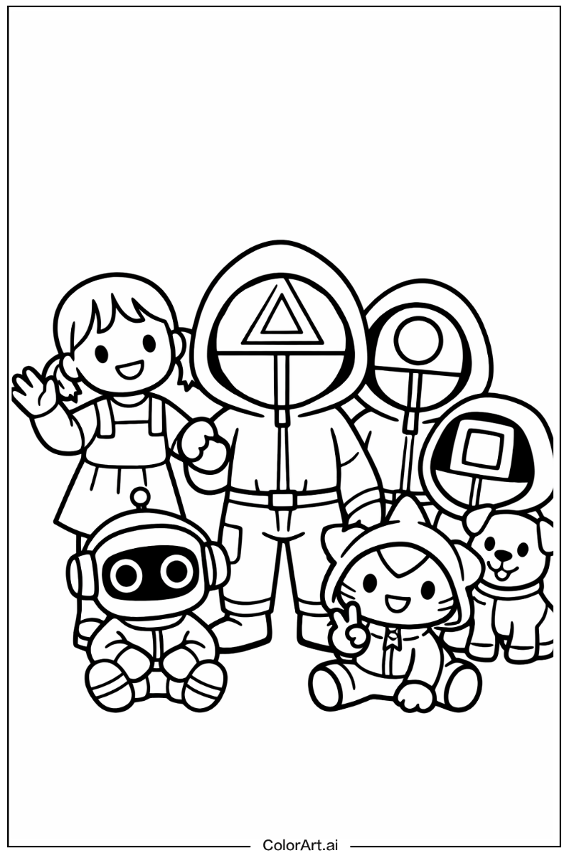 squid game with Friends 2