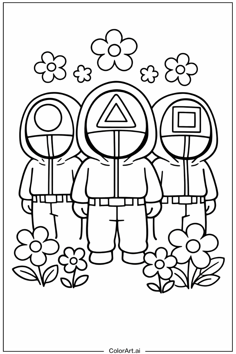 squid game with Flowers 2