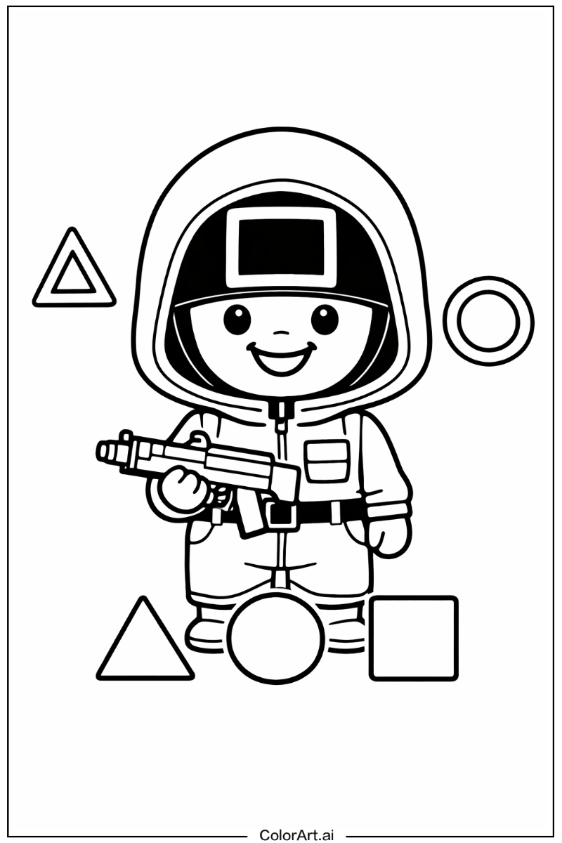 Smiling squid game 3