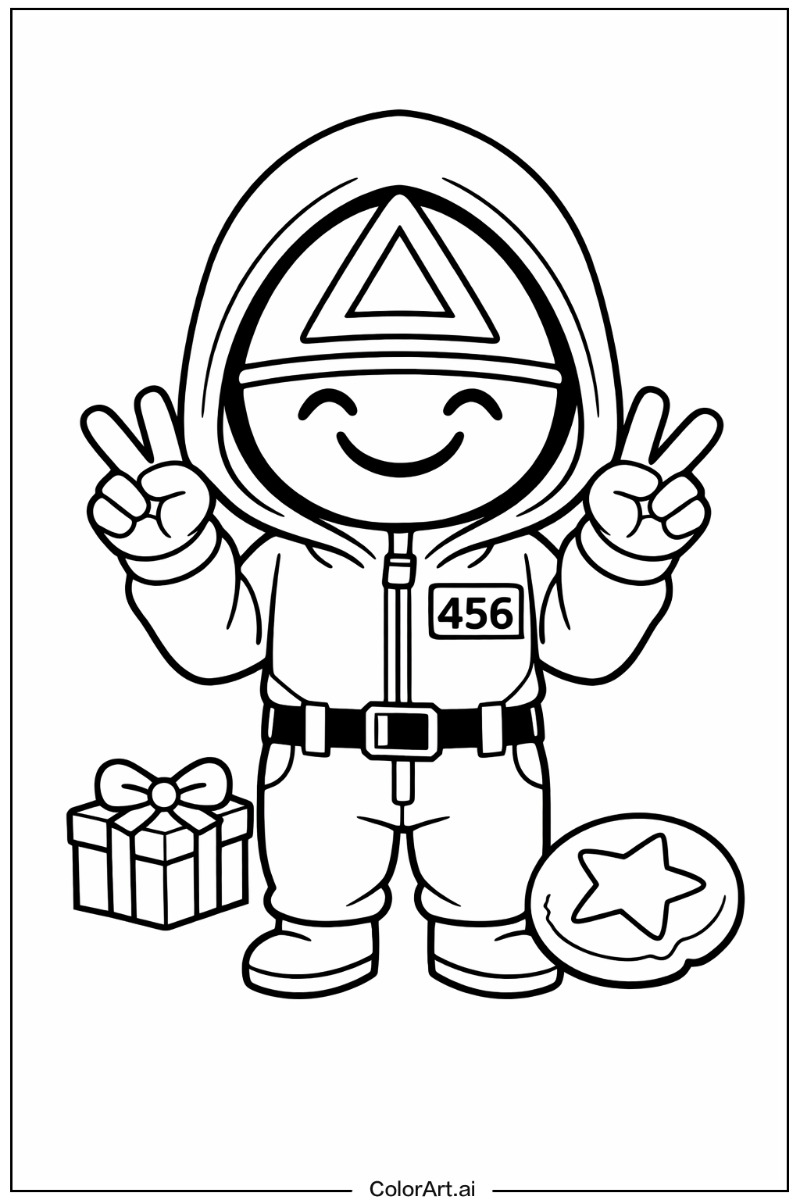 Smiling squid game 1