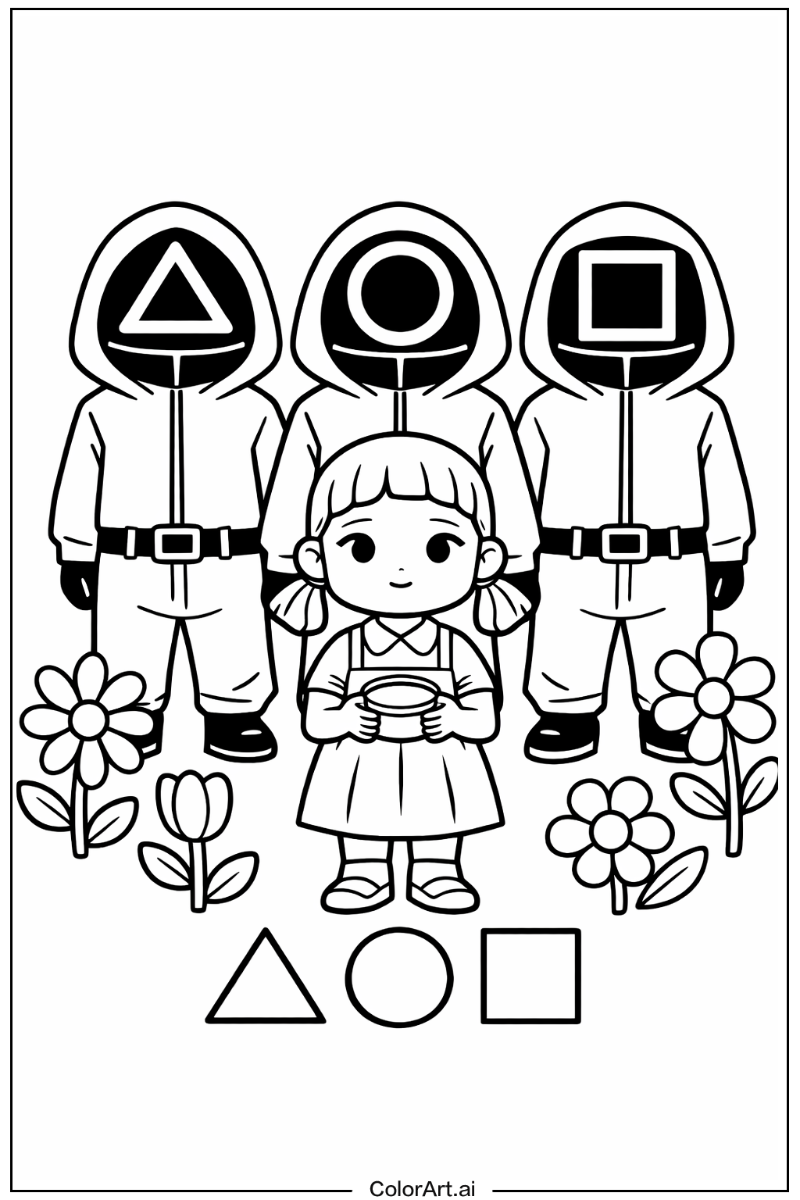 squid game with Flowers 1