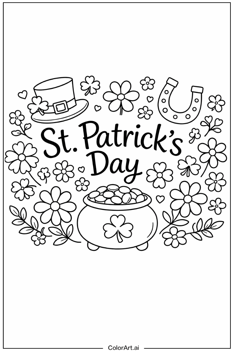 St patrick's day with Flowers 2