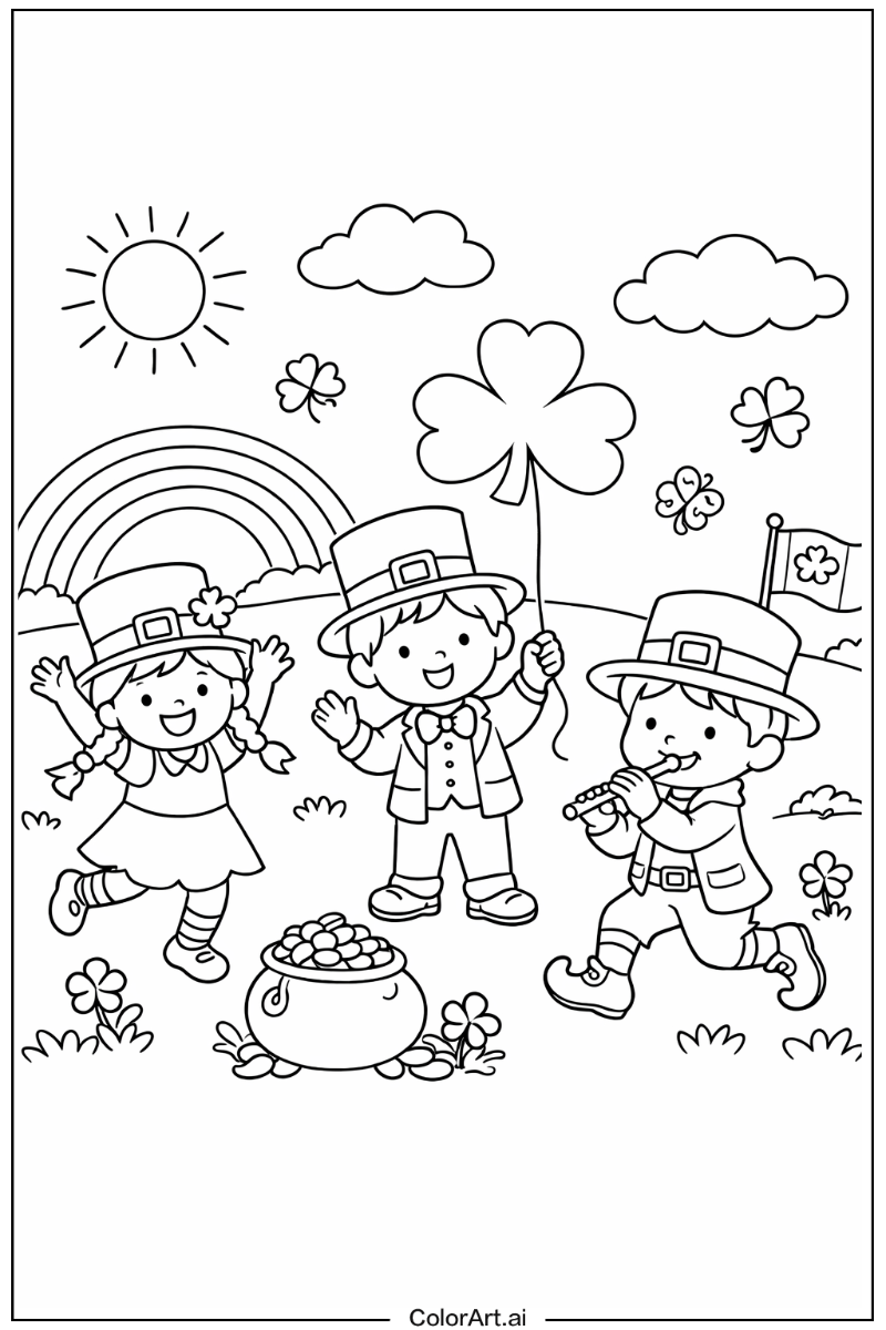 St patrick's day Playing Outside 3