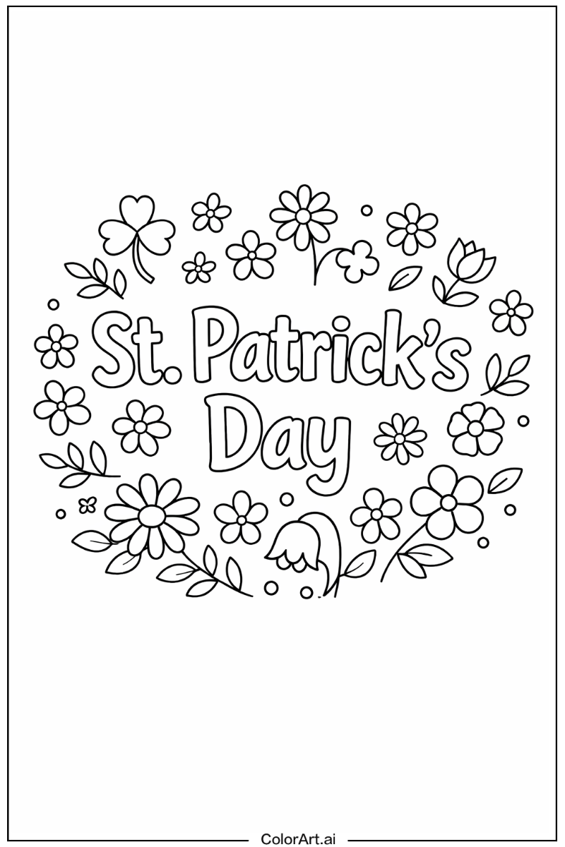 St patrick's day with Flowers 3