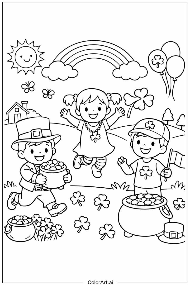 St patrick's day Playing Outside 4