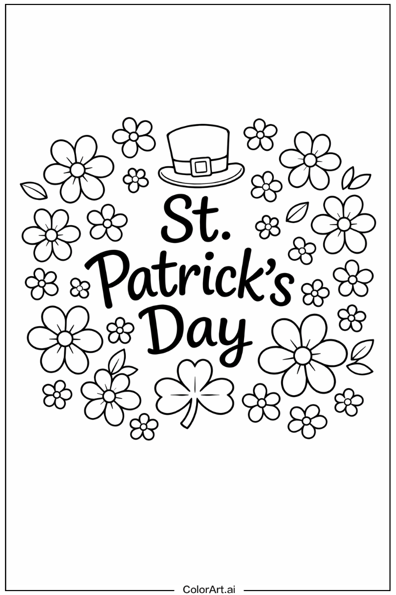 St patrick's day with Flowers 4