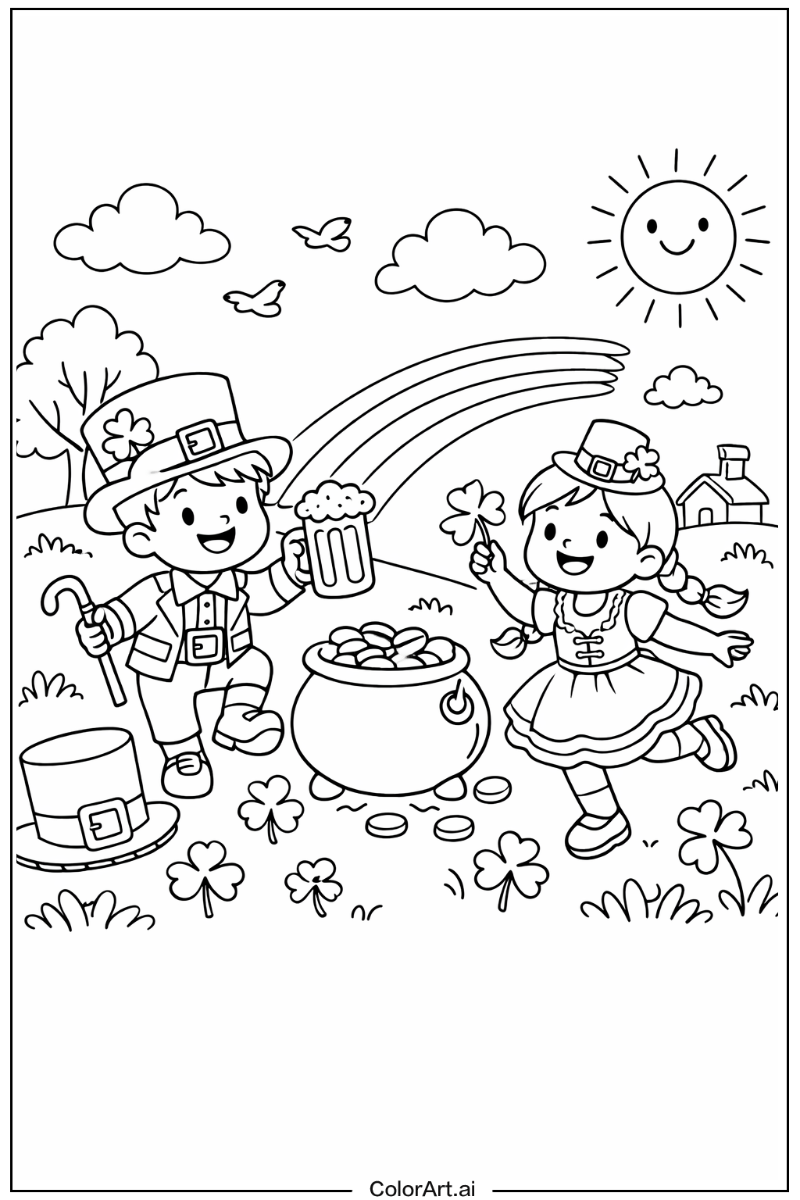 St patrick's day Playing Outside 5