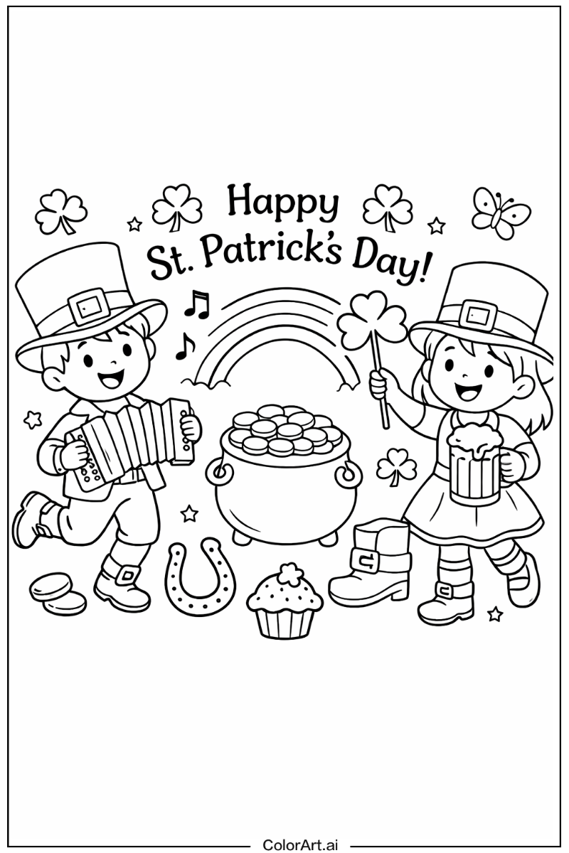 St patrick's day Having Fun