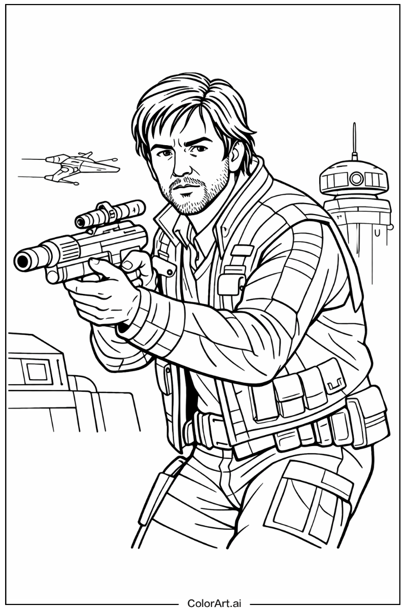 Cassian andor Star wars Scene