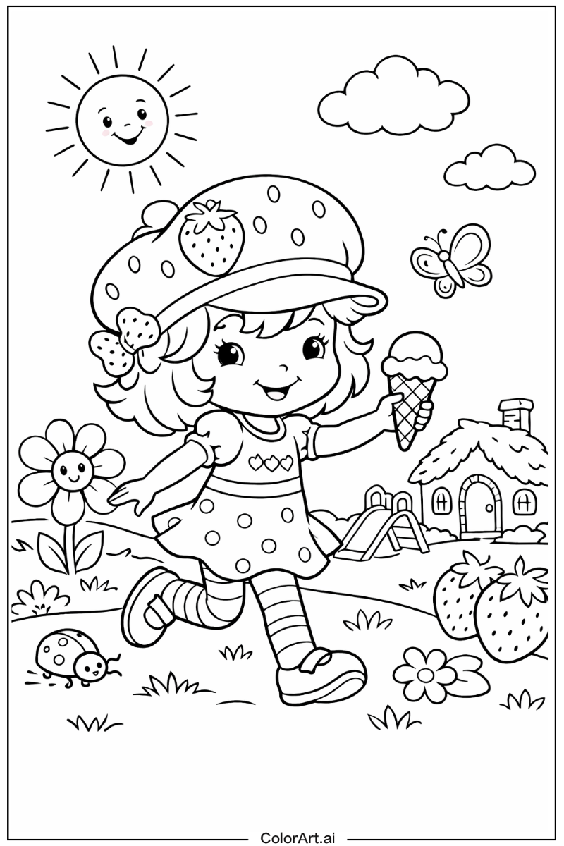 Strawberry Shortcake Playing Outside 2