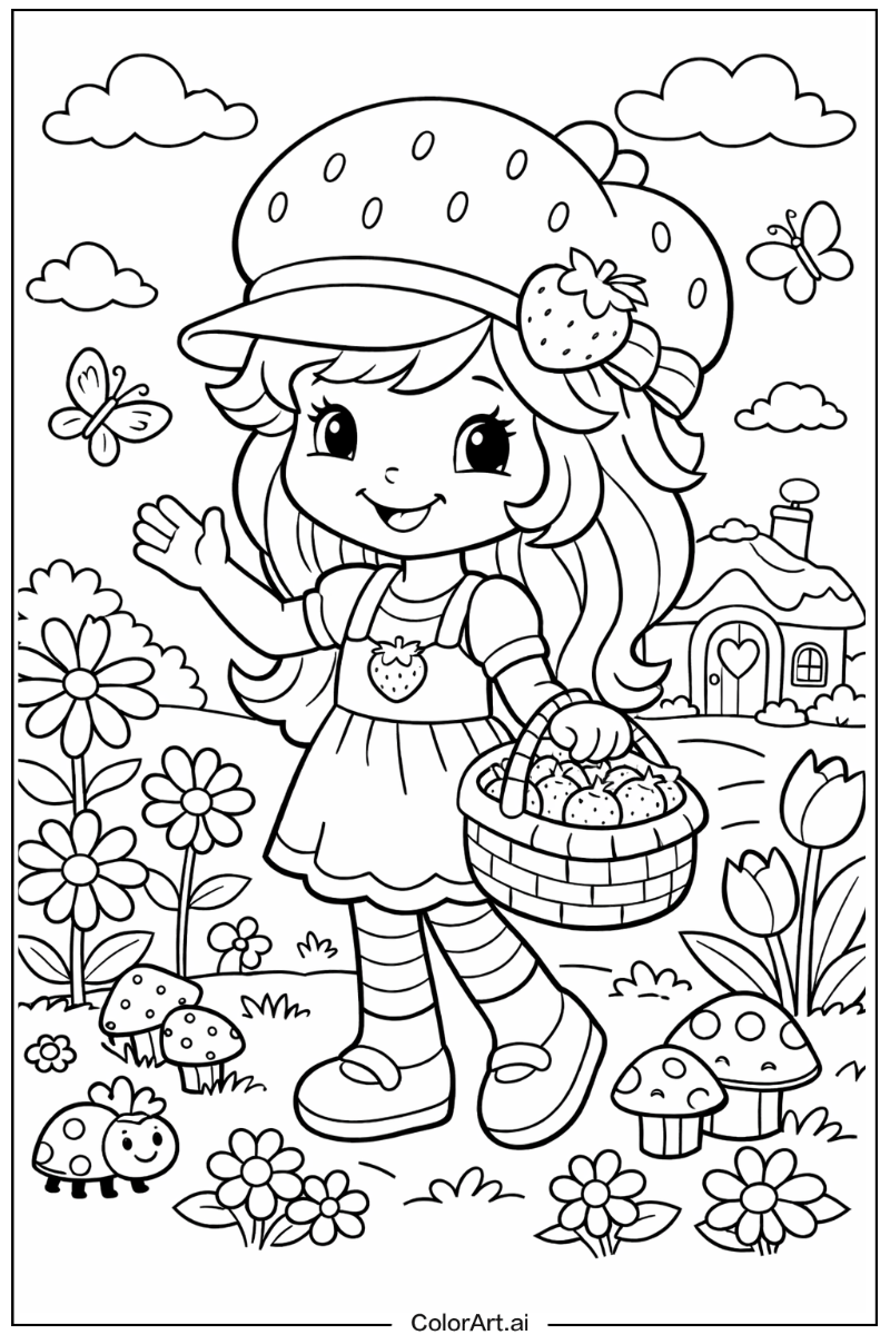 Strawberry Shortcake in a Garden 3