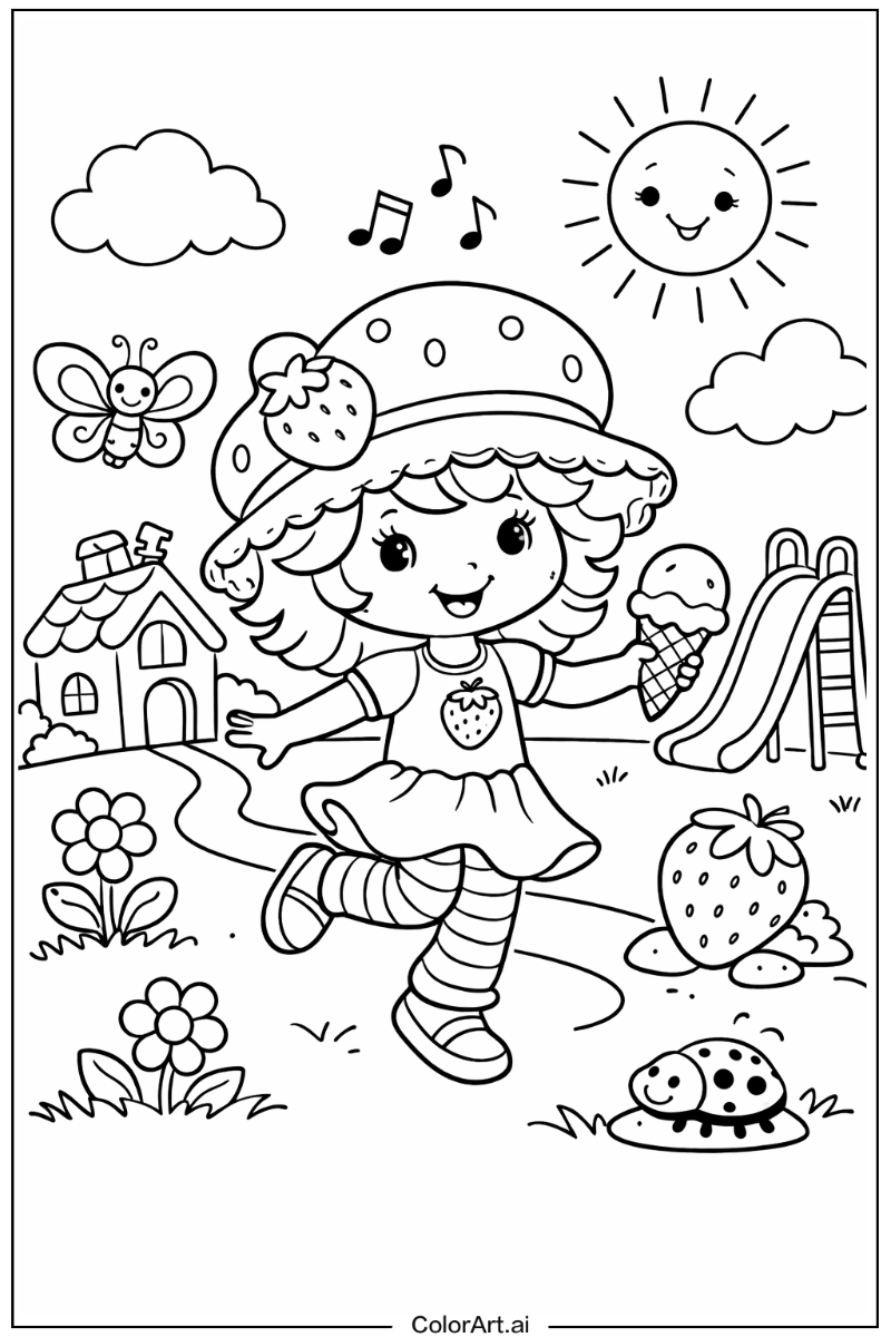 Strawberry Shortcake Playing Outside 1