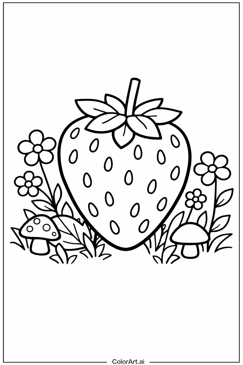 strawberry in a Garden 2