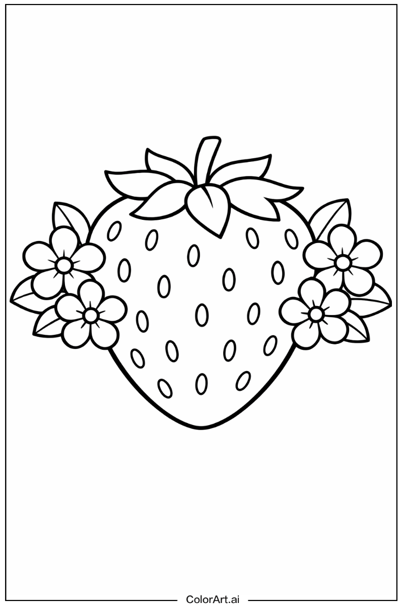 strawberry with Flowers 2