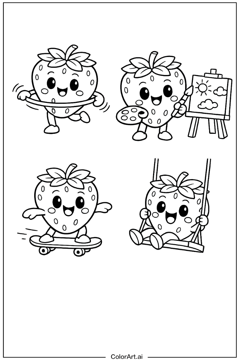 strawberry Having Fun 3