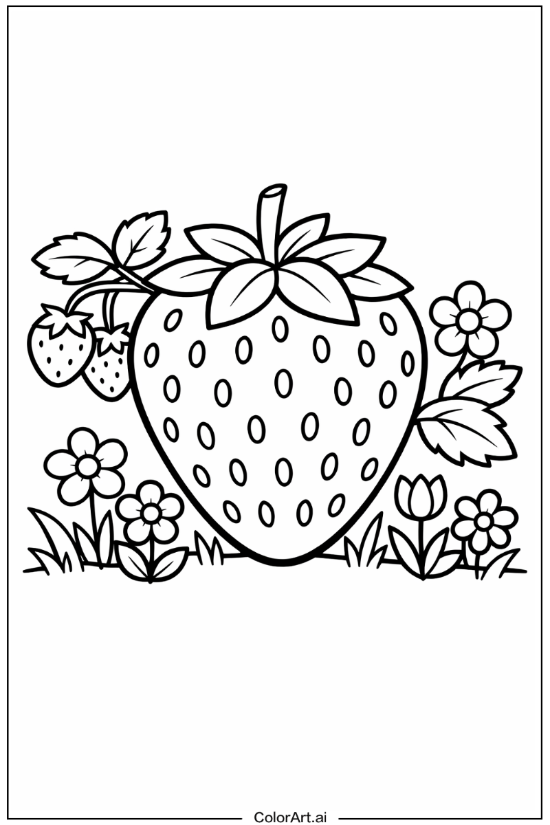 strawberry in a Garden 4