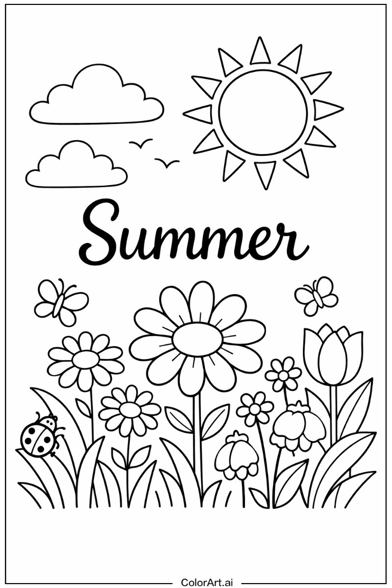 17 Free Summertime Coloring Pages 17 Free Summertime Coloring Pages