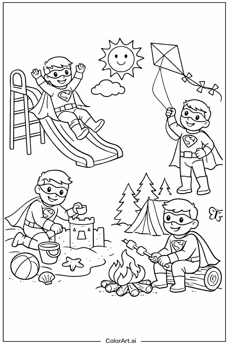 superhero Having Fun 4