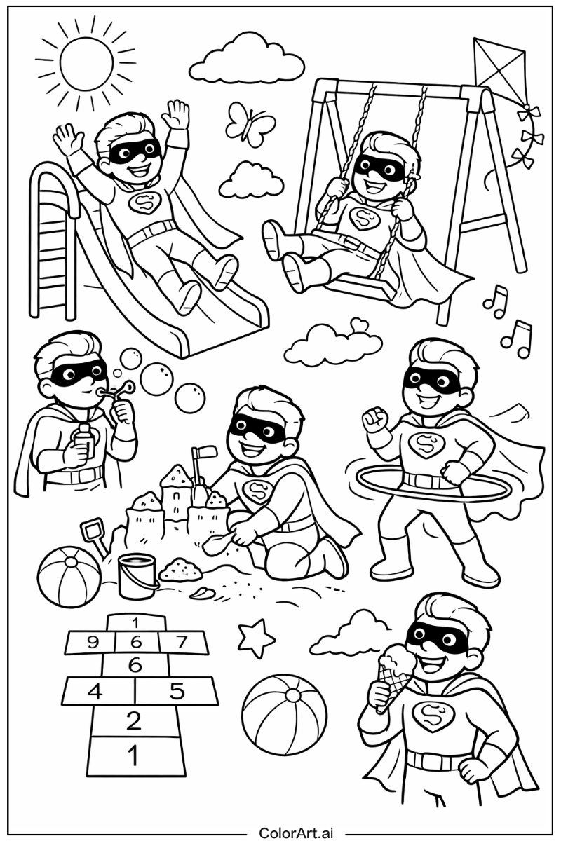 superhero Having Fun 5