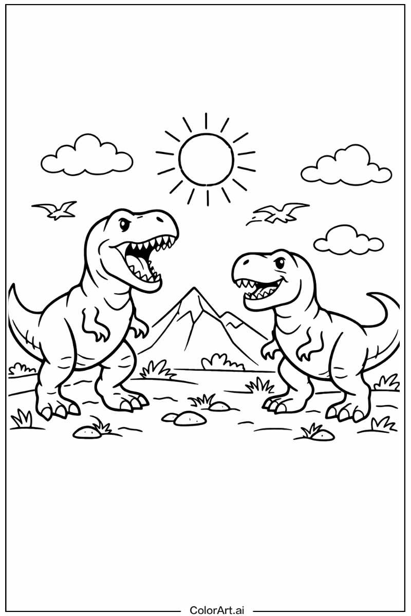 T-Rex dinosaurs Under the Sun 3