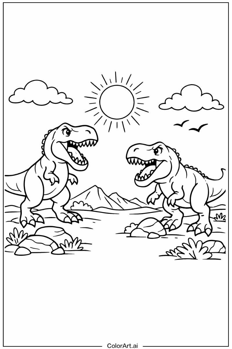 T-Rex dinosaurs Under the Sun 5