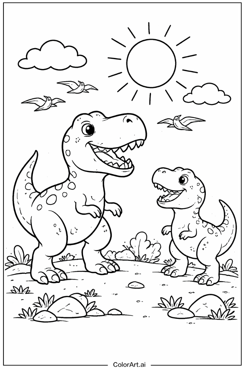 T-Rex dinosaurs Under the Sun 6