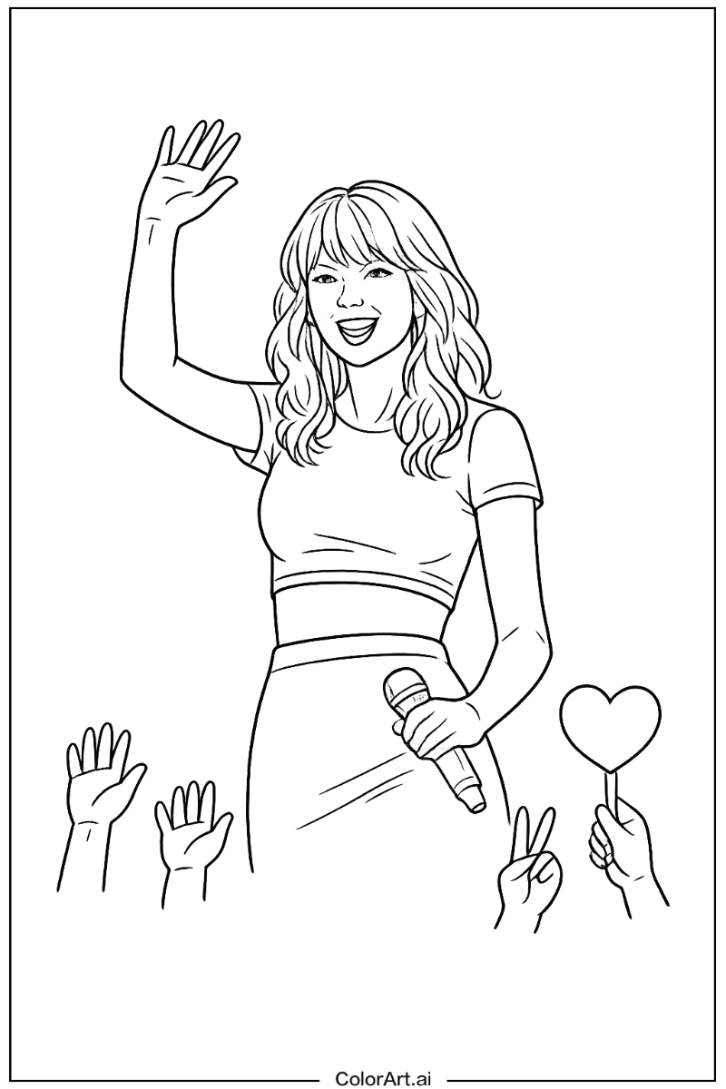 Taylor swift waving to fans Taylor swift Design