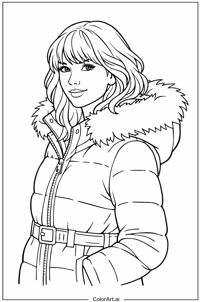 Taylor swift with Taylor swift winter coat Theme